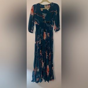 Multi colored Milk maid inspired dress